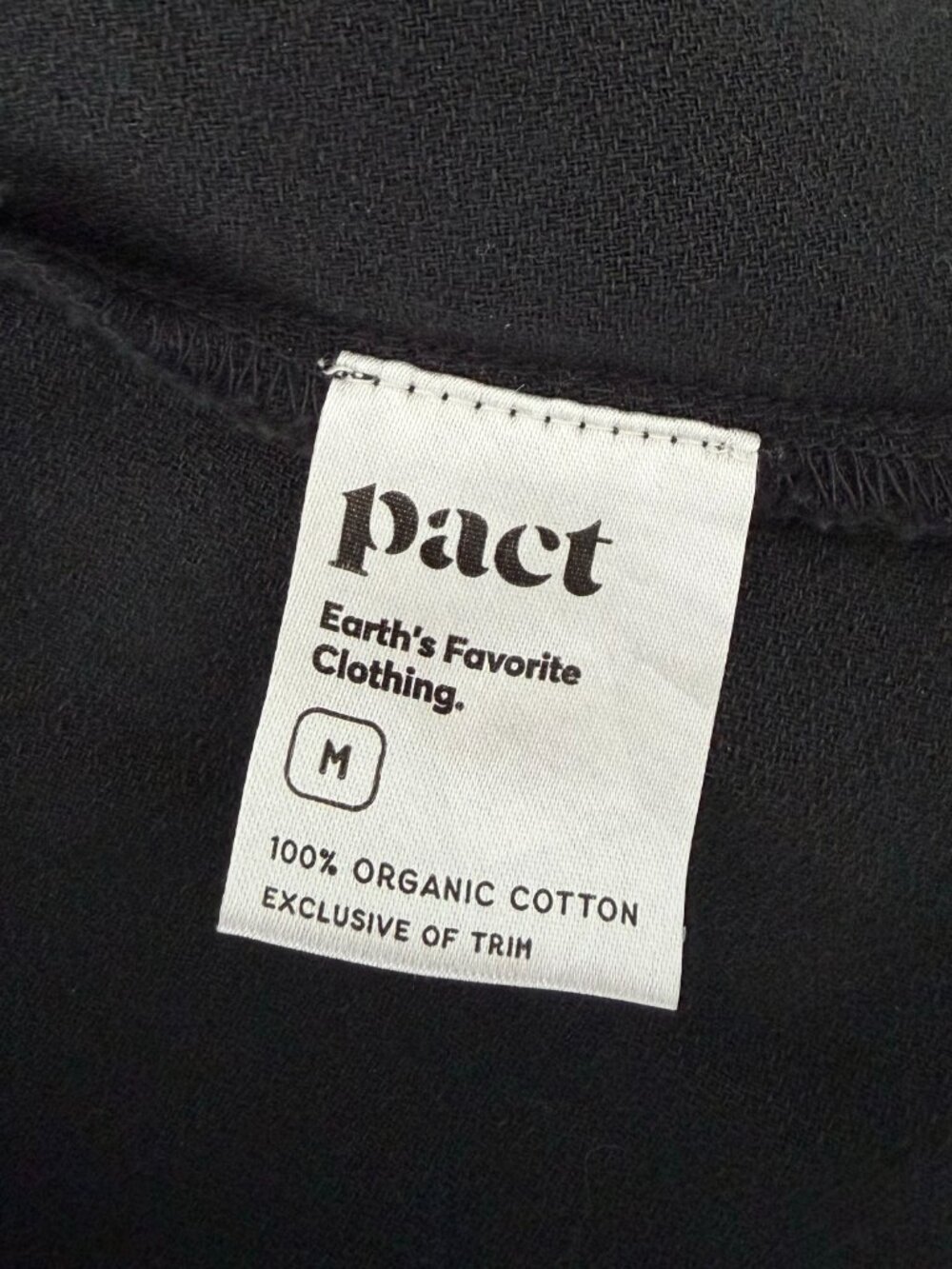 Pact Organic Cotton Cafe Crepe Wrap Dress Size M - Picture 5 of 6